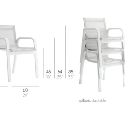 Stack Dining Club Armchair by Gandia Blasco-53361