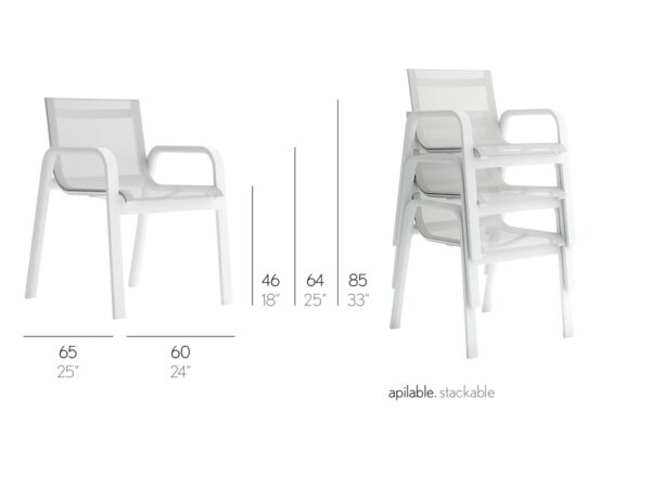 Stack Dining Club Armchair by Gandia Blasco-53361