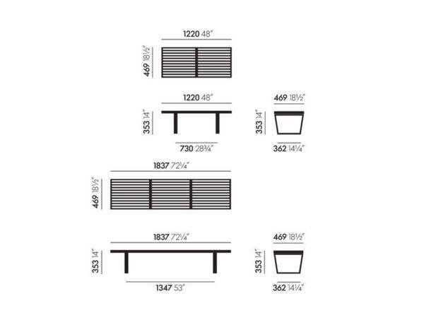 Vitra Nelson Bench-53351