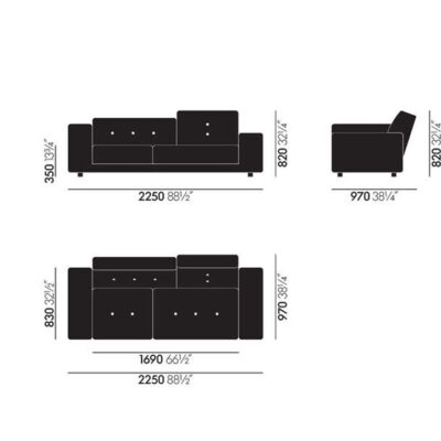 Vitra Polder Compact Sofa-53307