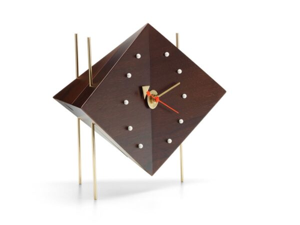 Vitra Diamond Desk Clock, Walnut-0