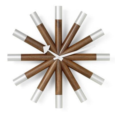 Vitra Wheel Wall Clock, Walnut-0