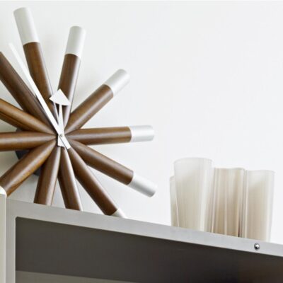 Vitra Wheel Wall Clock, Walnut-52935