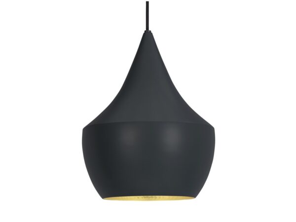 Black Beat Fat Pendant Light By Tom Dixon at Urbansuite