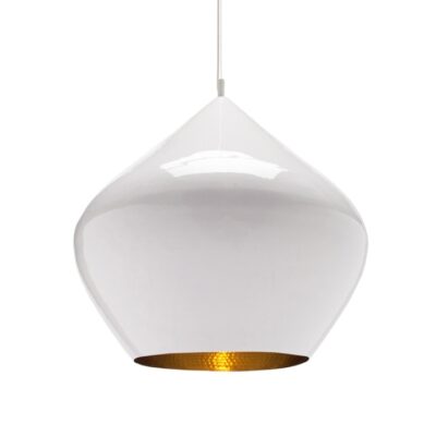 White Beat Stout Pendant Light By Tom Dixon-0