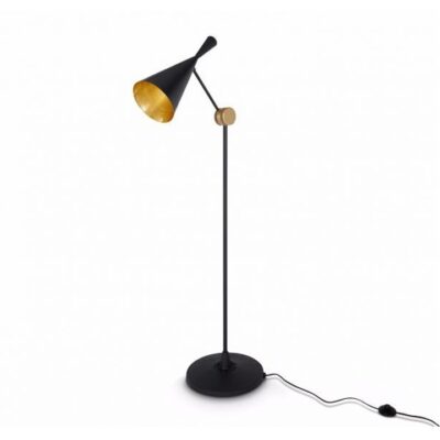 Black Beat Floor Lamp By Tom Dixon at Urbansuite