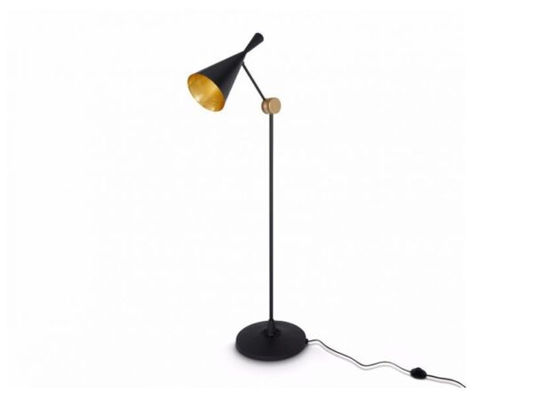 Black Beat Floor Lamp By Tom Dixon at Urbansuite