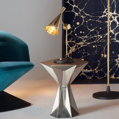 Brass Beat Table Lamp By Tom Dixon-54439