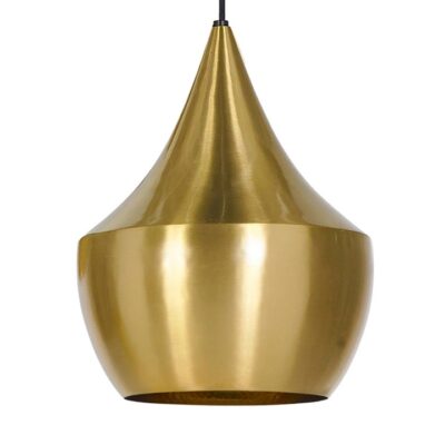 Brass Beat Fat Pendant Light By Tom Dixon at Urbansuite