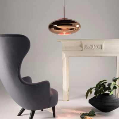 Copper Wide Pendant Light By Tom Dixon-54319