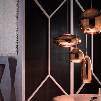 Copper Wide Pendant Light By Tom Dixon-54318