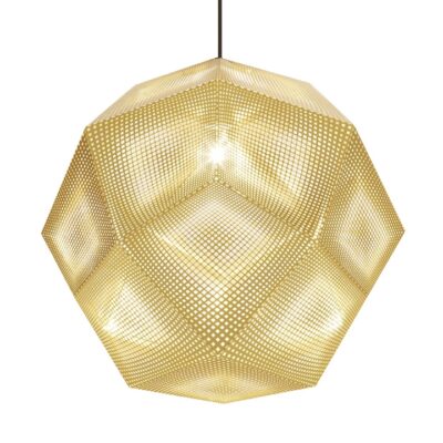 Brass Etch Shade 50cm Pendant Light By Tom Dixon-0