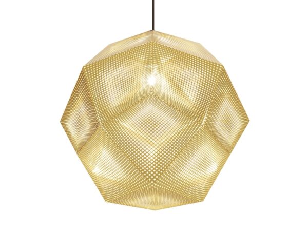 Brass Etch Shade 50cm Pendant Light By Tom Dixon-0