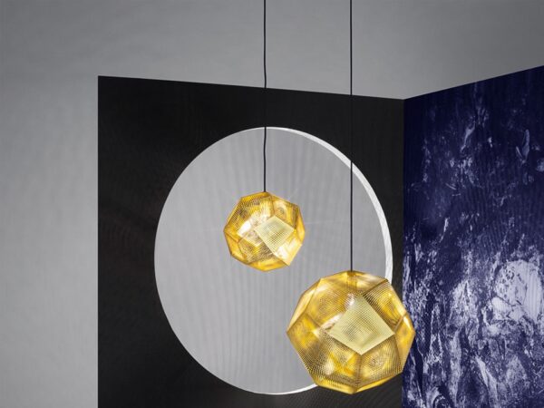 Brass Etch Shade 50cm Pendant Light By Tom Dixon-53839