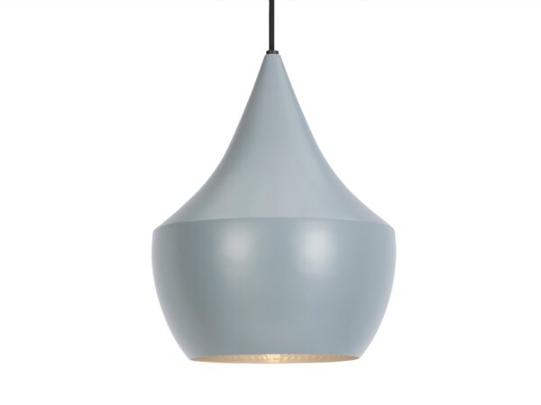 Grey Beat Fat Pendant Light By Tom Dixon-0