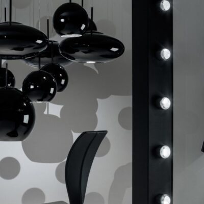 Black Spot Round Pendant Light By Tom Dixon-54311