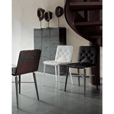 Kate Chair with Wooden Frame with Cushion by Bontempi Casa