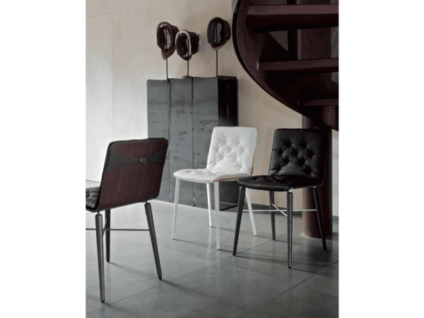 Kate Chair with Wooden Frame with Cushion by Bontempi Casa