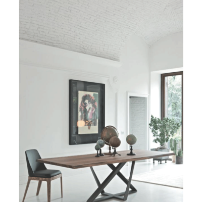 Bontempi Casa Margot Dining Chair with Wooden Frame at Urbansuite