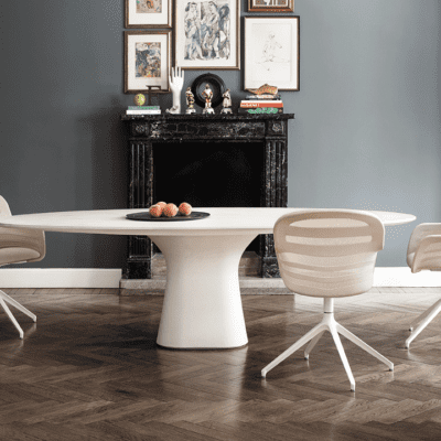 Suri Swivel Chair with Arms by Bontempi Casa