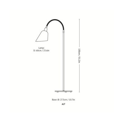 Bellevue AJ7 Floor Lamp by &Tradition