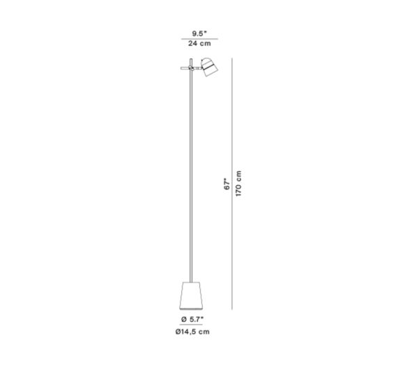 Counterbalance Floor Light by Luceplan