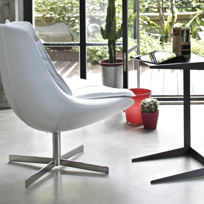 Bontempi Casa Daya Armchair In Leather Or Fabric at Urbansuite