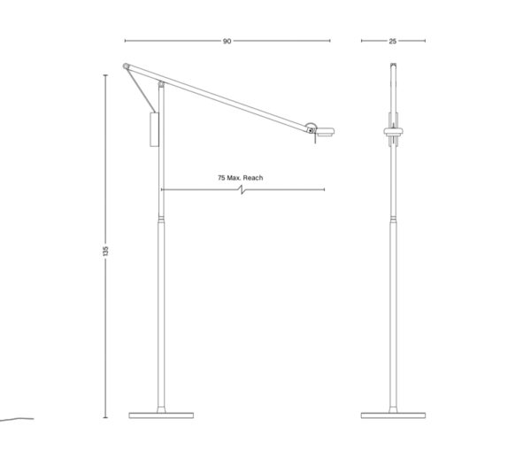 Fifty-Fifty Floor Lamp by Hay-58238