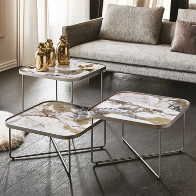 Cattelan Italia Benny Keramik Side Table, Square, Rectangular-0