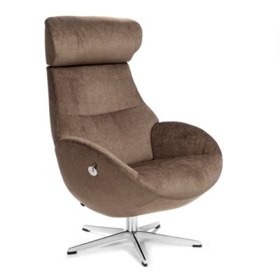 Conform Globe Armchair Lounge Chair Swivel Base in Fabric or Leather