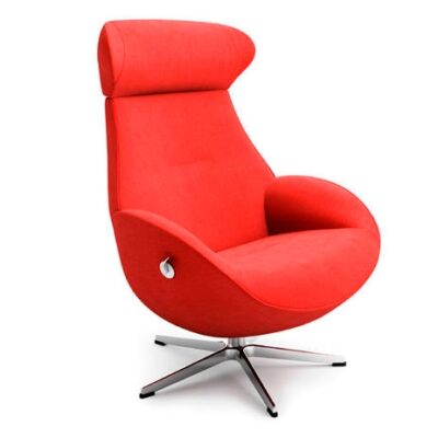 Conform Globe Armchair Lounge Chair Swivel Base in Fabric or Leather