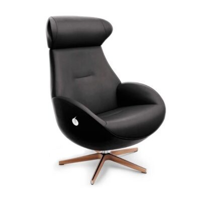 Conform Globe Armchair Lounge Chair Swivel Base in Fabric or Leather