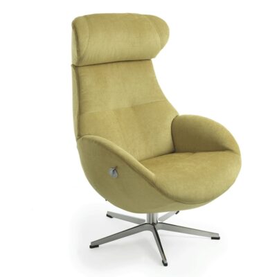 Conform Globe Armchair Lounge Chair Swivel Base in Fabric or Leather