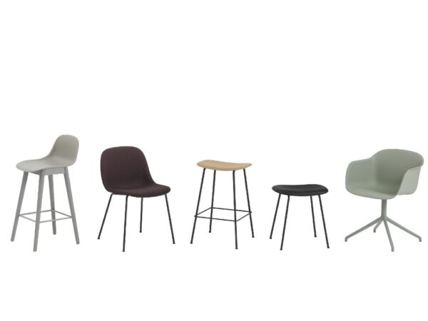 Fiber Tube Legs Side Chair by Muuto