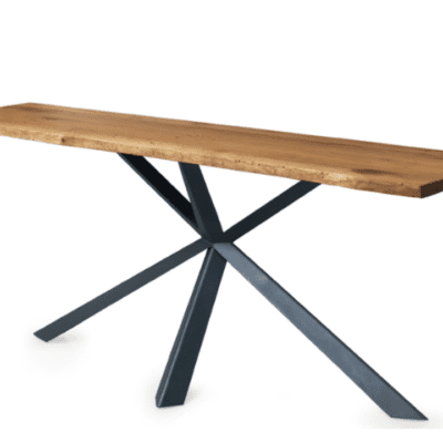 Montana Wild Wood Top Dining Table by Oliver B Casa