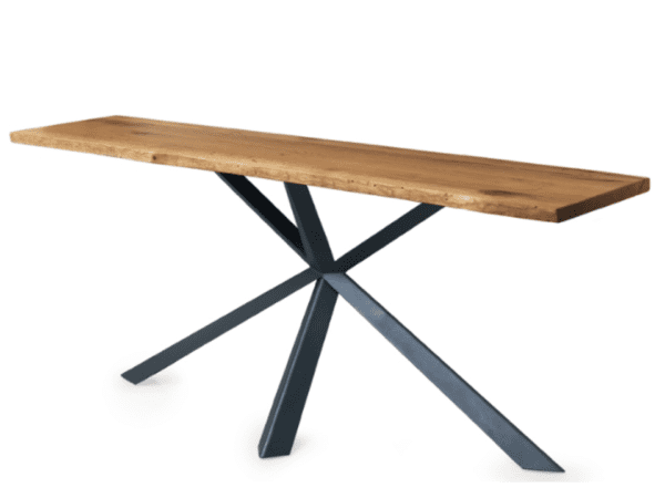 Montana Wild Wood Top Dining Table by Oliver B Casa