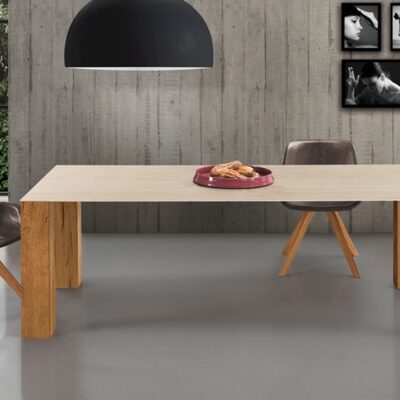 Thin Wild Fixed Dining Table by Oliver B Casa