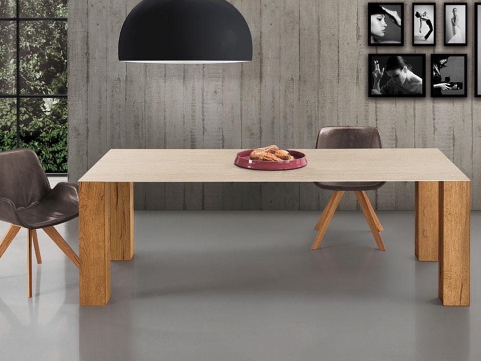 Thin Wild Fixed Dining Table by Oliver B Casa