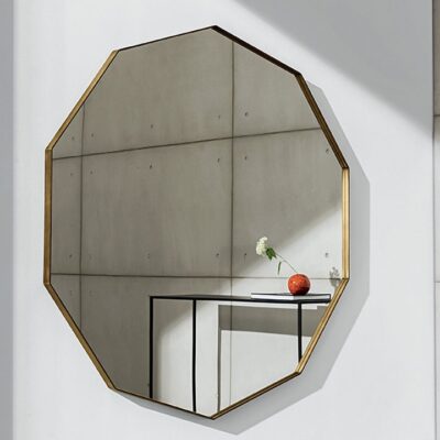 Sovet Italia Visual Decagonal Wall Mirror in Different Sizes & Finishes