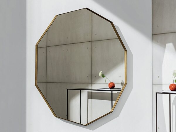 Sovet Italia Visual Decagonal Wall Mirror in Different Sizes & Finishes