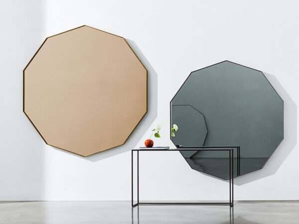 Sovet Italia Visual Decagonal Wall Mirror in Different Sizes & Finishes