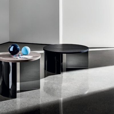 Sovet Italia Regolo Round Coffee Table in Different Finishes & 2 Sizes