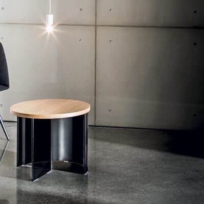 Sovet Italia Regolo Round Coffee Table in Different Finishes & 2 Sizes