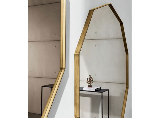 Sovet Italia Visual Decagonal Wall Mirror in Different Sizes & Finishes