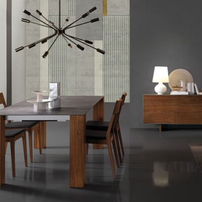 Thin Extending Dining Table by Oliver B Casa