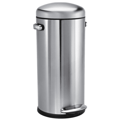 Simplehuman 30 Litre Retro Stainless Steel Pedal Bin