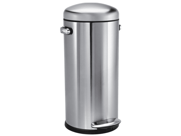 Simplehuman 30 Litre Retro Stainless Steel Pedal Bin