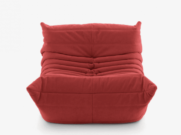 Ligne Roset Togo Fireside Goya Red Alcantara Chair