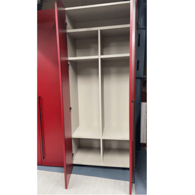 Plana Red Wardrobe 4 Door