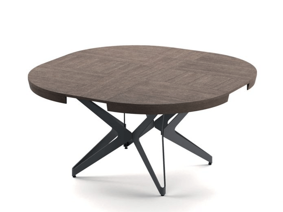 Ozzio Italia Big Round Extending Dining Table